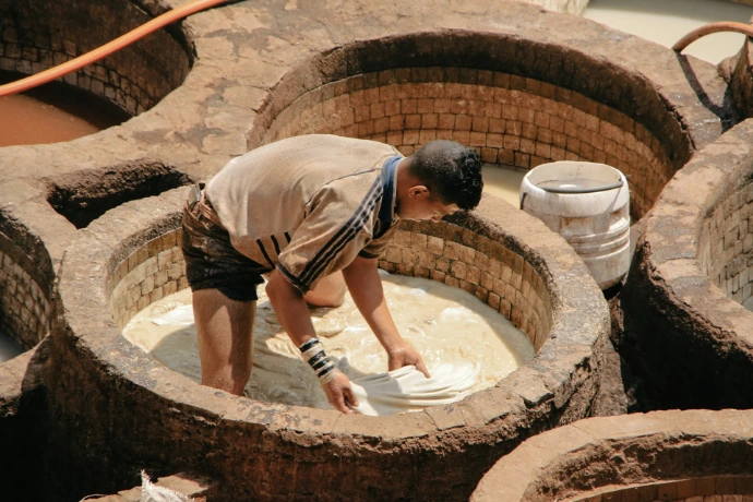 Traditional Japanese sake brewing process